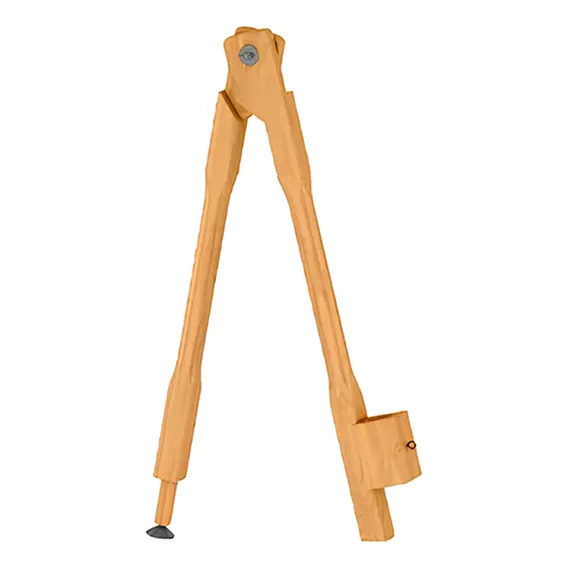 Compasso Madeira Para Quadro Branco Souza Pinus Luxo 40cm Foto 1