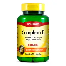 Complexo B 100% Idr 60 Caps 250mg - Maxinutri Sabor Original Foto mini 1