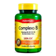 Complexo B 100% Idr Com 60 Capsulas Maxinutri Foto mini 1