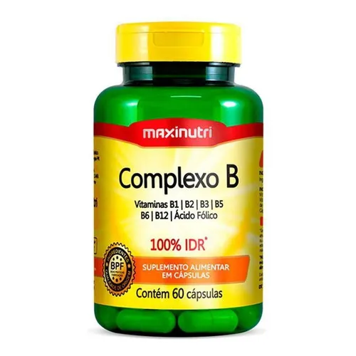 Complexo B 100% Idr Com 60 Capsulas Maxinutri Foto 1