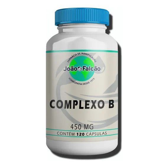 Complexo B 450mg 120 Cápsulas Sabor Natural Foto 1