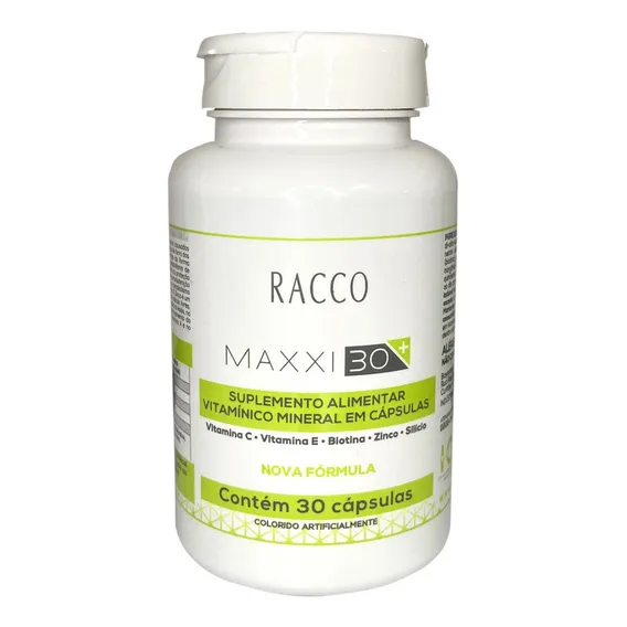 Complexo Vitamínico Maxxi 30+ Racco Vitamina C/e Zinco E + Foto 1