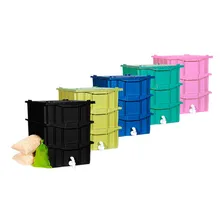 Composteira Doméstica / Minhocário 15l Cor Preto Foto  mini 1