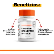 Composto Bronzeador Natural - 60 Cápsulas (30 Doses) Foto mini 2