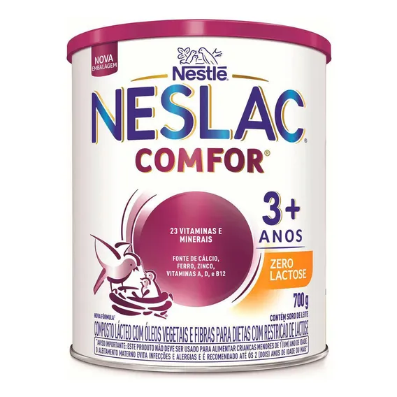 Composto Lácteo Neslac Comfor Zero Lactose 700g Nestlé Foto 1
