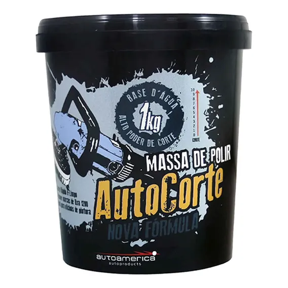 Composto Polidor Massa De Polir Auto Corte 1kg Autoamerica Cor Preto 127/220v Foto 1