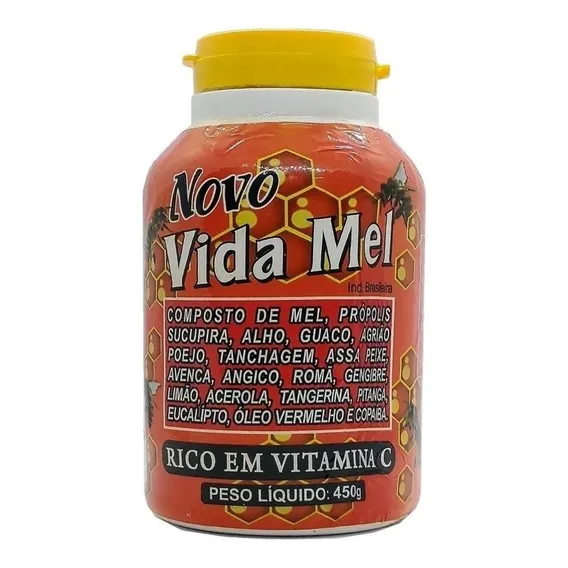 Composto Vida Mel Antigripal Vitamina C Aumenta A Imunidade Foto 1