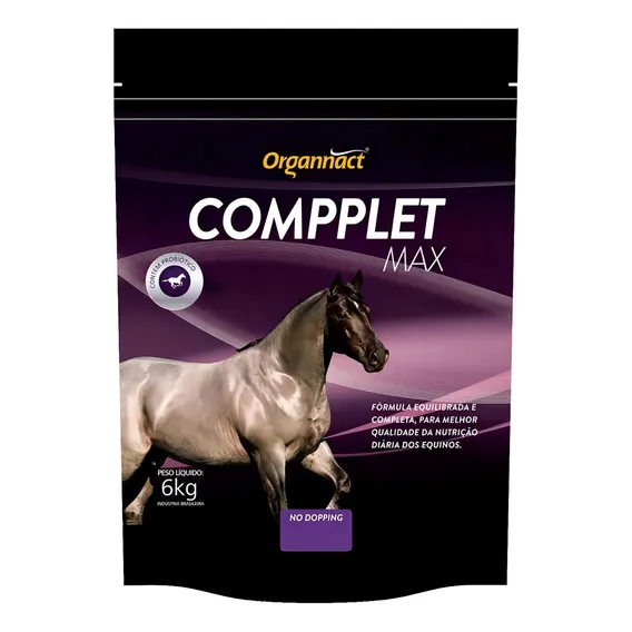 Compplet Max 6kg Suplemento Para Equinos Organnact Foto 1