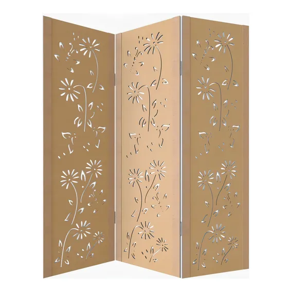 Comprar Biombo 3 Folhas Cor Mdf Margarida Foto 1