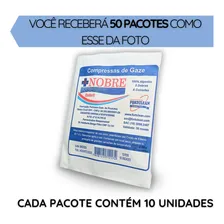 Compressa De Gaze ESTÉRIL 13 Fios Hidrófila 50 pacotes (500 unidades) Foto mini  2