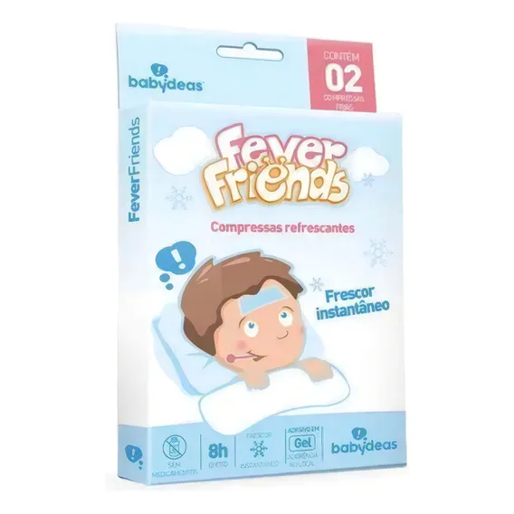 Compressas Refrescantes Em Adesivos Fever Friends Com 2Un Foto 1