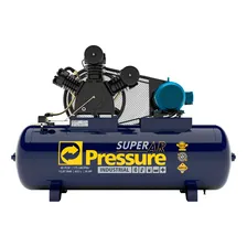 Compressor 40 Pes 425lt Motor 10hp Aberto Trifas Pressure Foto  mini 1