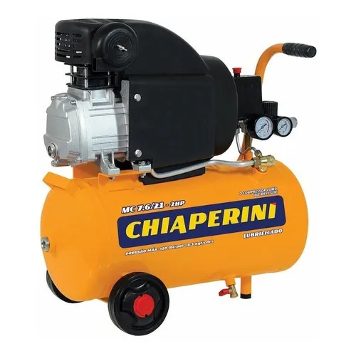 Compressor Ar 7,6 Pés 21l Chiaperini Com Pinador + Kit 220v Foto 1