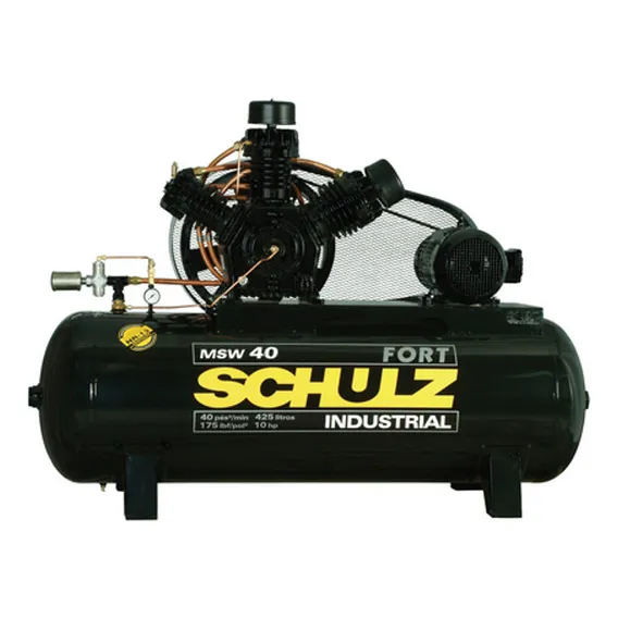 Compressor Ar Fort Msw 40/425 10cv Trifásico Schulz Cor Preto Foto 1