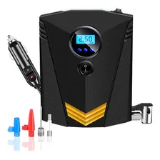Compressor Ar Inflador Ar Pneu Digital Lanterna Portátil Foto mini 1