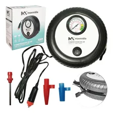 Compressor Ar Portatil Automotivo 12v Calibrador + 3 Bico Foto  mini 1