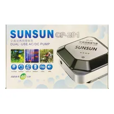 Compressor Bomba De Ar Sunsun Cp-201 Com Bateria Bivolt/ampl Foto mini 4