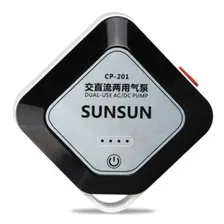Compressor Bomba De Ar Sunsun Cp-201 Com Bateria Bivolt/ampl Foto mini 2