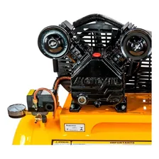 Compressor De Ar 150 Litros 15 PĂ©s 3 Hp Bivolt E ImbatĂvel Cor Amarelo 127v/220v Foto mini 2