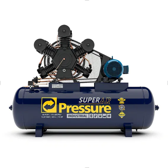 Compressor De Ar 60/425l Trifásico 175lbs Super Ar Pressure Foto 1