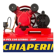 Compressor de ar elétrico Chiaperini Profissional Red 10/150 Red 150L 2hp mono Foto mini  2