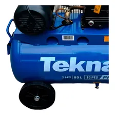 Compressor de ar elétrico portátil Tekna CP10080 80L 2hp 220V Foto mini 3