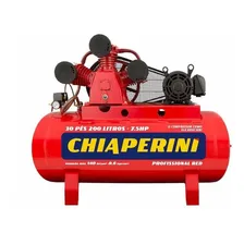Compressor De Ar M.pressão Tri 7,5hp 200l Chiaperini Foto  mini 1