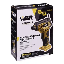 Compressor De Ar Tipo Pistola 100psi A Bateria 20v Wagner Cor Amarelo Com Preto Foto mini 4