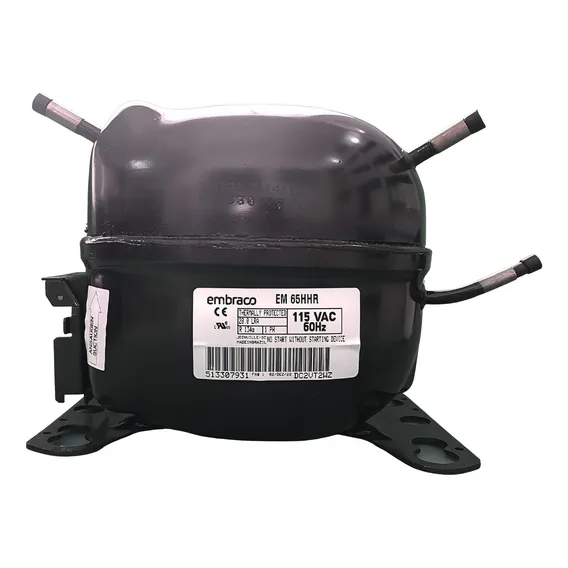 Compressor Motor Embraco 1/6 Hp Em65hhr R134 2600btus 110v Foto 1