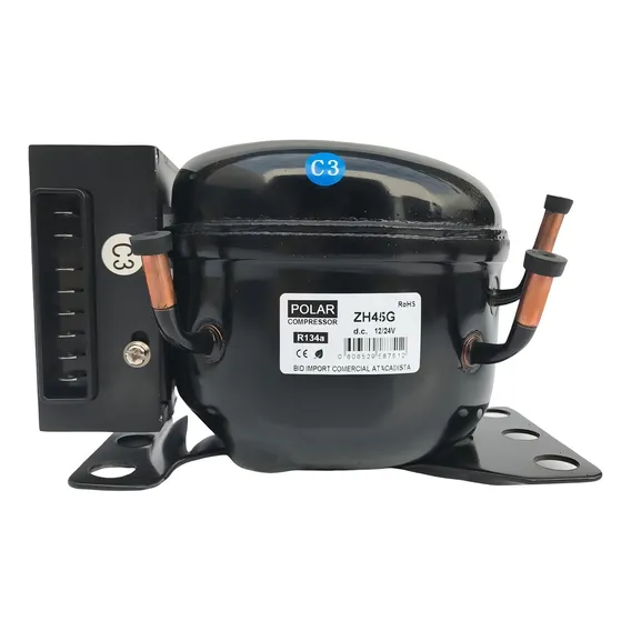 Compressor Motor Geladeira Caminhão 12/24v Zh45g Foto 1