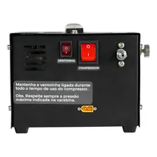 Compressor Portatil Para Carabinas Pcp Tuxing 300 Bar Rossi Cor Preto 110V/220V Foto mini  2