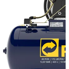 Compressor Pressure Super Ar 40 425 Lts 175 Lbs 10 Cv Trif Foto mini 4