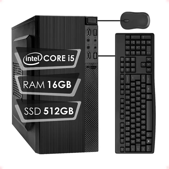 Computador Cpu Intel Core I5 16gb Ssd 512gb + Kit Strong Tec Foto 1