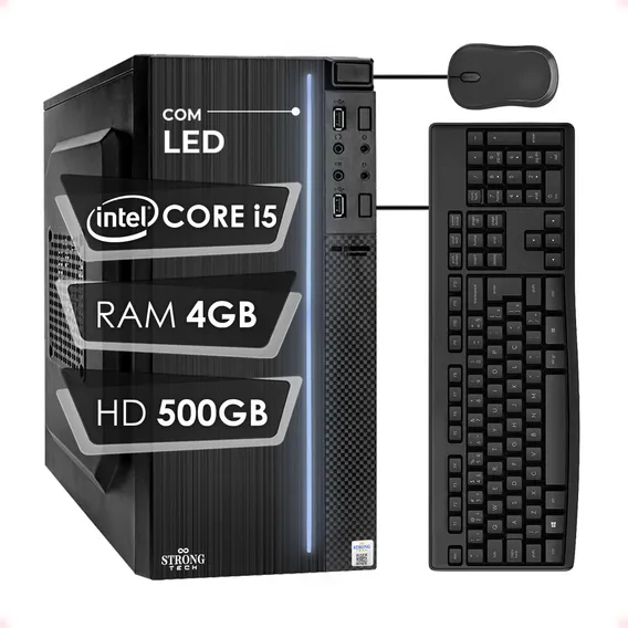 Computador Cpu Intel Core I5 4gb Hd 500gb + Kit Strong Tech Foto 1