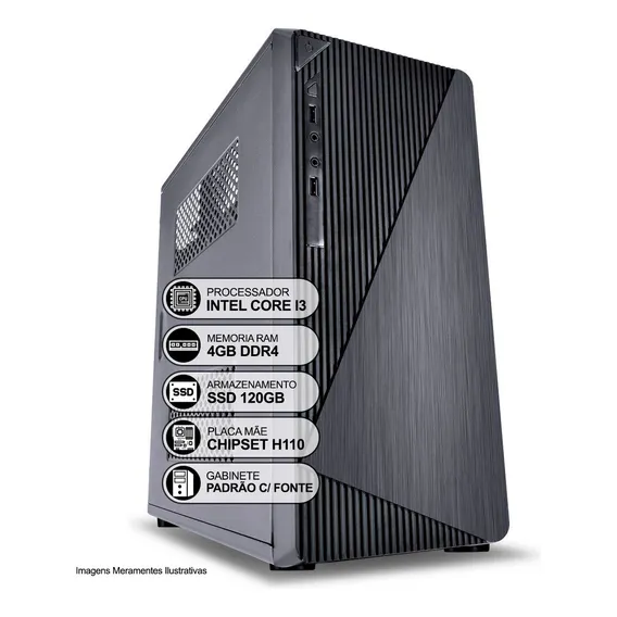 Computador Desktop Intel I3-6100 3.70 Ghz 4gb Ddr4 Ssd 120gb Foto 1