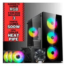 Computador Gamer completo 2Eletro RGB, Intel Core i5, 16GB RAM, SSD 1TB, Fonte 500W, Monitor 20
