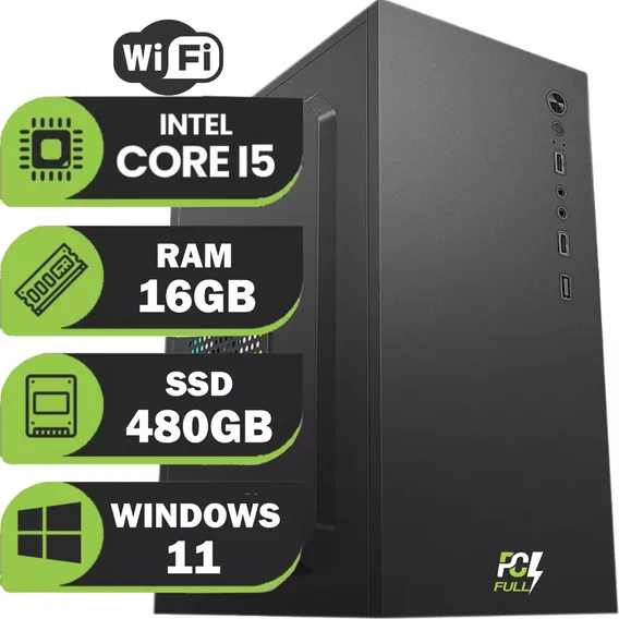 Computador Rápido Pc Cpu Intel I5 16gb Ram Ssd 480gb Win 11 Foto 1