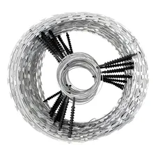 Concertina Perimetral Dupla Eletrificada 45cm Galvalume 10m Foto mini 1