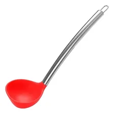 Concha Culinária Em Silicone Vermelho 30 Cm Foto  mini 1