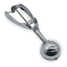 Concha Medir Brigadeiro 30 40g Docinho Sorvete Inox C/ejetor Foto mini 3