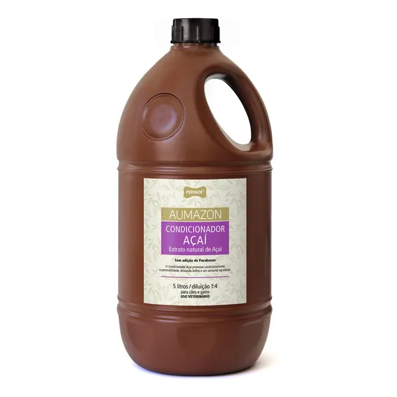 Condicionador Aumazon Açai 5l Perigot Banho Cães E Gatos Fragrância Ostras Foto 1