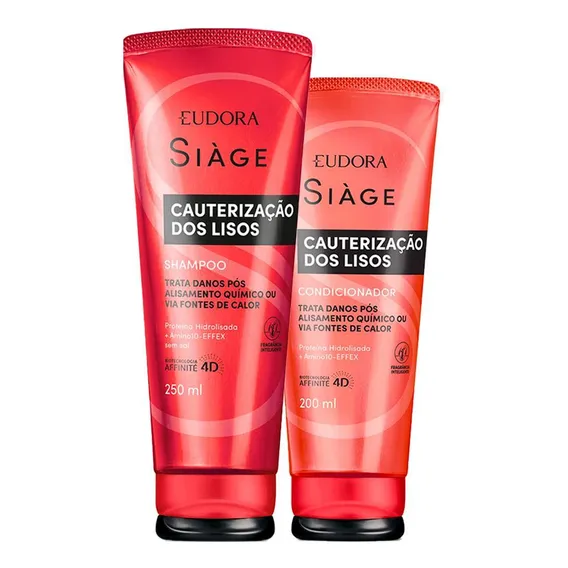 Condicionador Eudora Kit Eudora Siàge Cauterização Dos Lisos Shampoo Condicion Kit Eudora Siàge Cauterização Dos Lisos Shampoo Condicion Cauterização Dos Lisos De Sem En Kit Foto 1