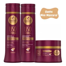Condicionador Haskell Kit condicionador e mascara haskell liso com força 500ml Foto  mini 1