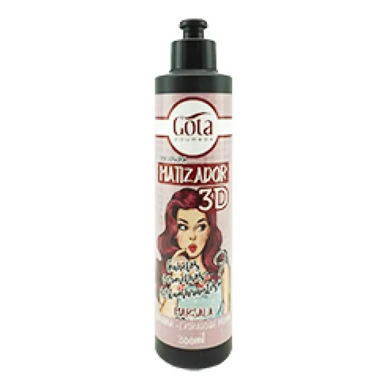 Condicionador Matizador 3d Marsala 300ml - Gota Dourada Foto 1