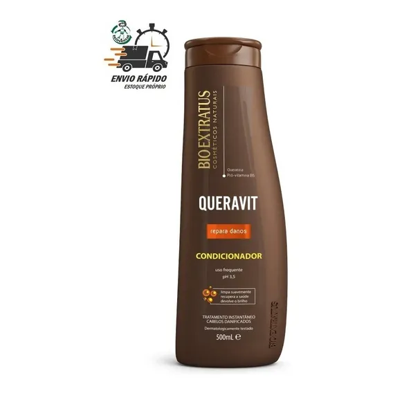 Condicionador Queravit 500  Bio Extratus Repara Danos Foto 1