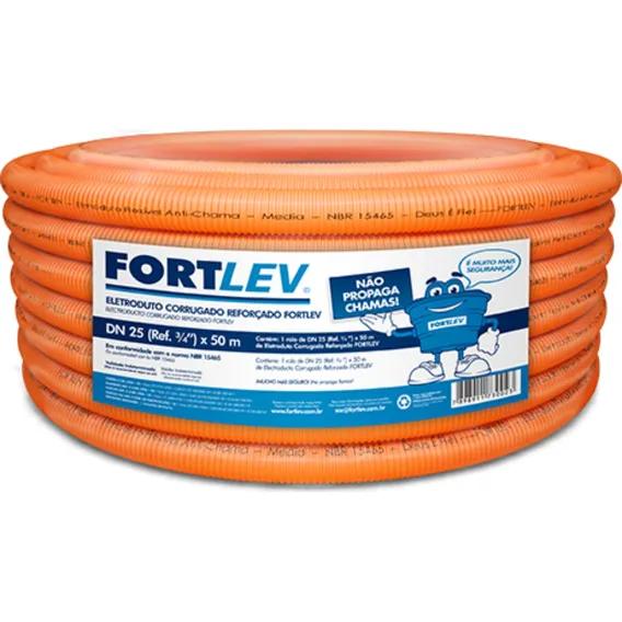 Conduite Corrugado Laranja Fortlev 3/4 Rl50 Foto 1