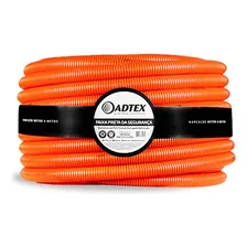 Conduite Pvc 1/2 Flex Corrugado Laranja 20mm X50m Adtex Foto  mini 1