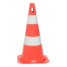 Cone De Transito Kit C/2 Laranja E Branco 50cm Cor Laranja/branco Foto mini  2