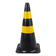 Cone Flexivel Plastcor Reflexivo Preto/ 655 C/4pc Foto mini 1
