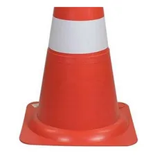 Cone Sinalizacao Plastcor 75cm Laranja/branco Foto mini 3